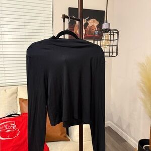 American Eagle Outfitters Black Long Sleeve Top